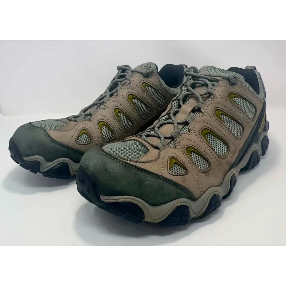 Oboz Sawtooth II Low Hiking Shoes Men's Size 14 Brown Green Trail Outdoor Walk